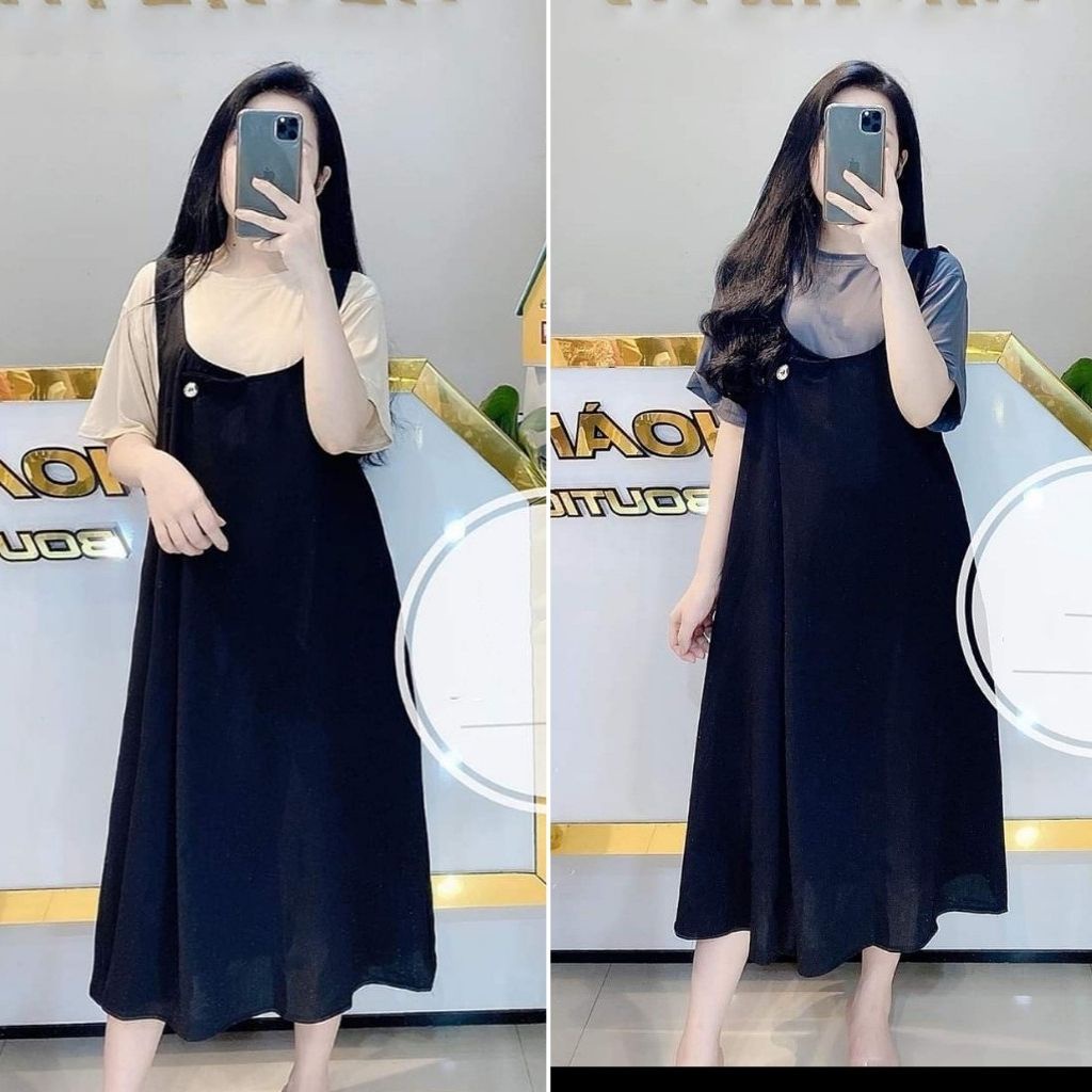 Yếm bầu kèm áo rời thời trang thiết kế xinh xắn MSP131 Mom and Baby