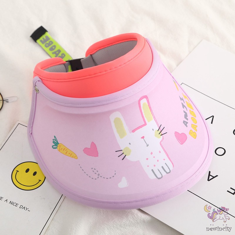 Mũ Che Nắng Chống Tia Uv Họa Tiết Hoạt Hình Phong Cách Hàn Quốc Thời Trang Mùa Hè Cho Bé