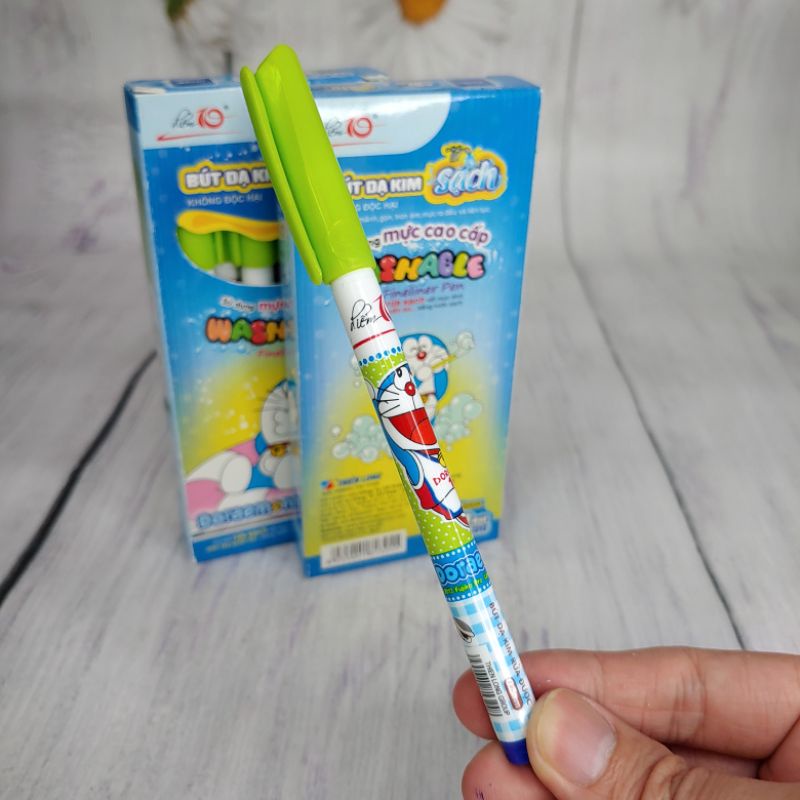 ✅ Bút Dạ Kim Doremon - Bút Lông Kim - Có Màu Tím / Xanh