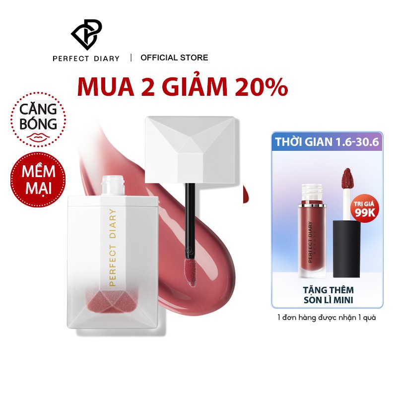 Son Môi Perfect Diary ReadMe Rippled High Shine Finish 6 Dreamy Shades 4g | BigBuy360 - bigbuy360.vn