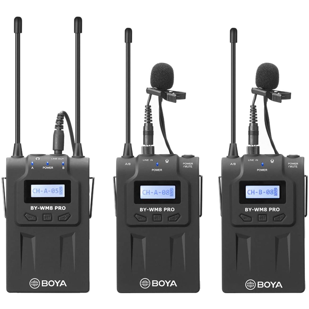 BOYA BY-WM8 PRO K2 - Mic thu âm không dây dành cho Máy ảnh