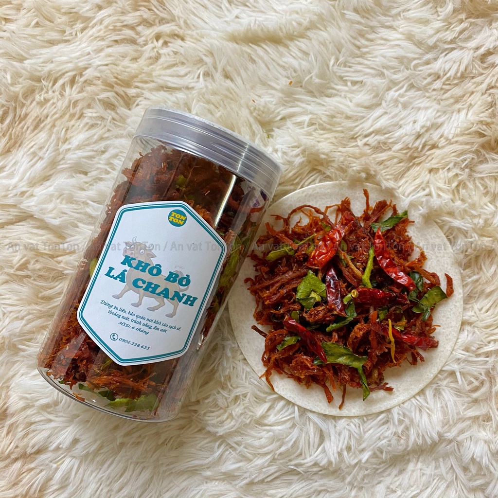 Khô bò bá chanh xé sợi thơm ngon 200g | TonTon đồ ăn vặt Hà Nội | BigBuy360 - bigbuy360.vn