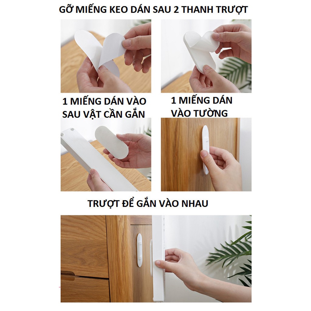 Miếng dán treo ổ cắm điện đa năng, giá treo ổ cắm điện tiện lợi dán tường Genkoli shop