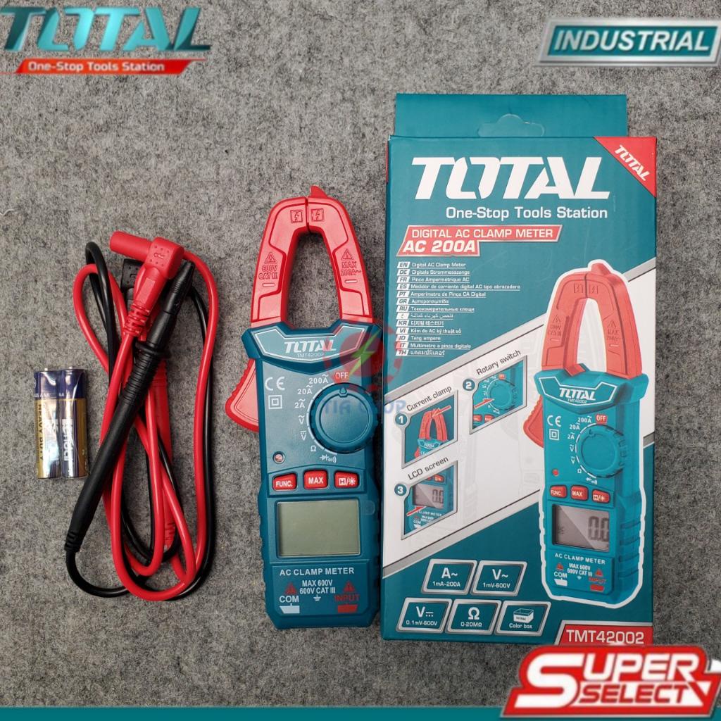 Ampe kẹp 2000 số đêm - Kềm đo AC kỹ thuật số Total TMT42002