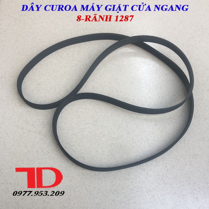 Dây curoa máy giặt cửa ngang 1287 8 rãnh