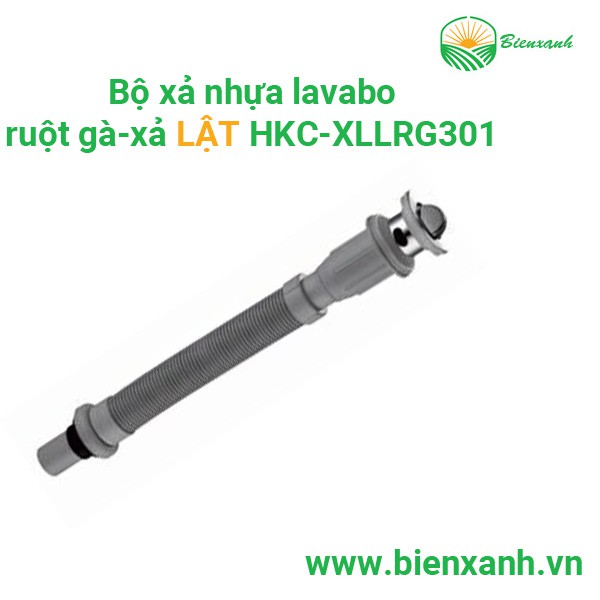 Bộ xả nhựa lavabo  ruột gà HKC-XLLRG401/ HKC-XLLRG401