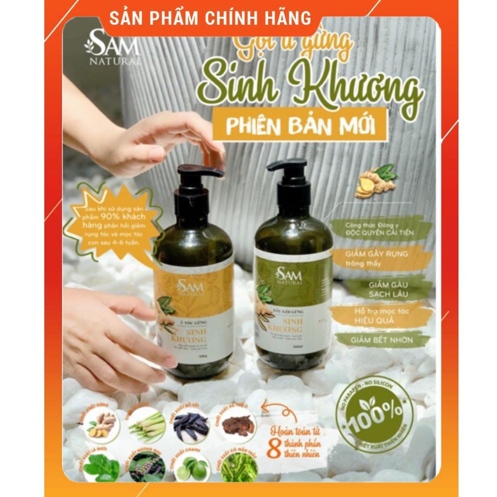 Mới Cặp Gội Ủ Gừng Sinh Khương Sam Natural