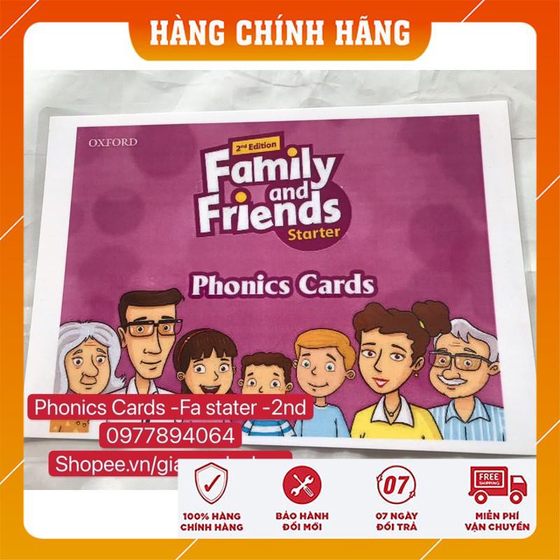 Flashcard Phonics Family and friends Starter -2nd ép plastic