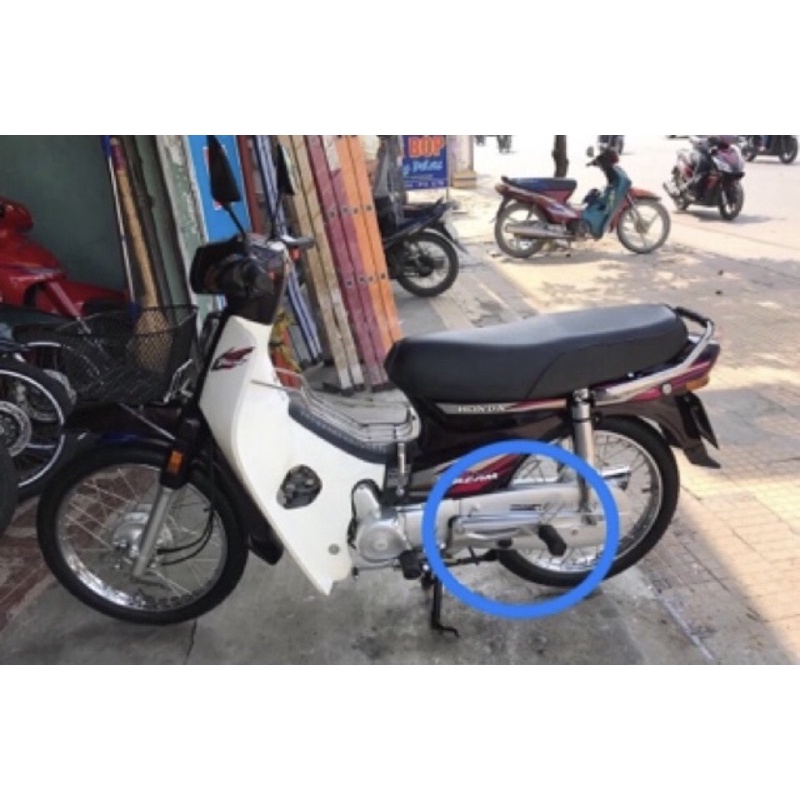 Báng gác để chân sau xe dream thái việt super cao su