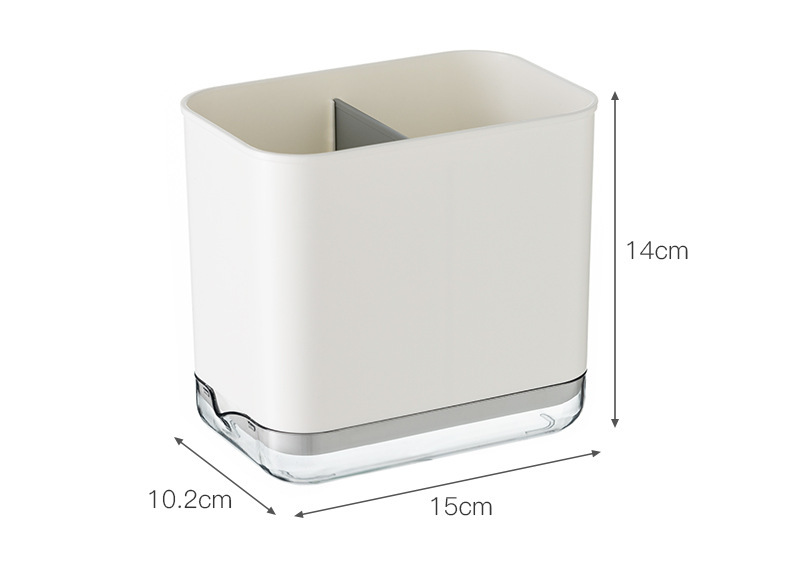 Ống đựng đũa muỗng có rãnh thoát nước hình vuông tiện lợi cho nhà bếp