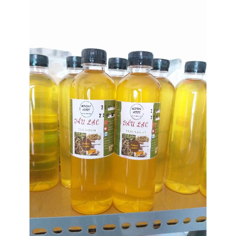 Dầu phộng nguyên chất 500ml, dầu đậu phộng, dầu lạc