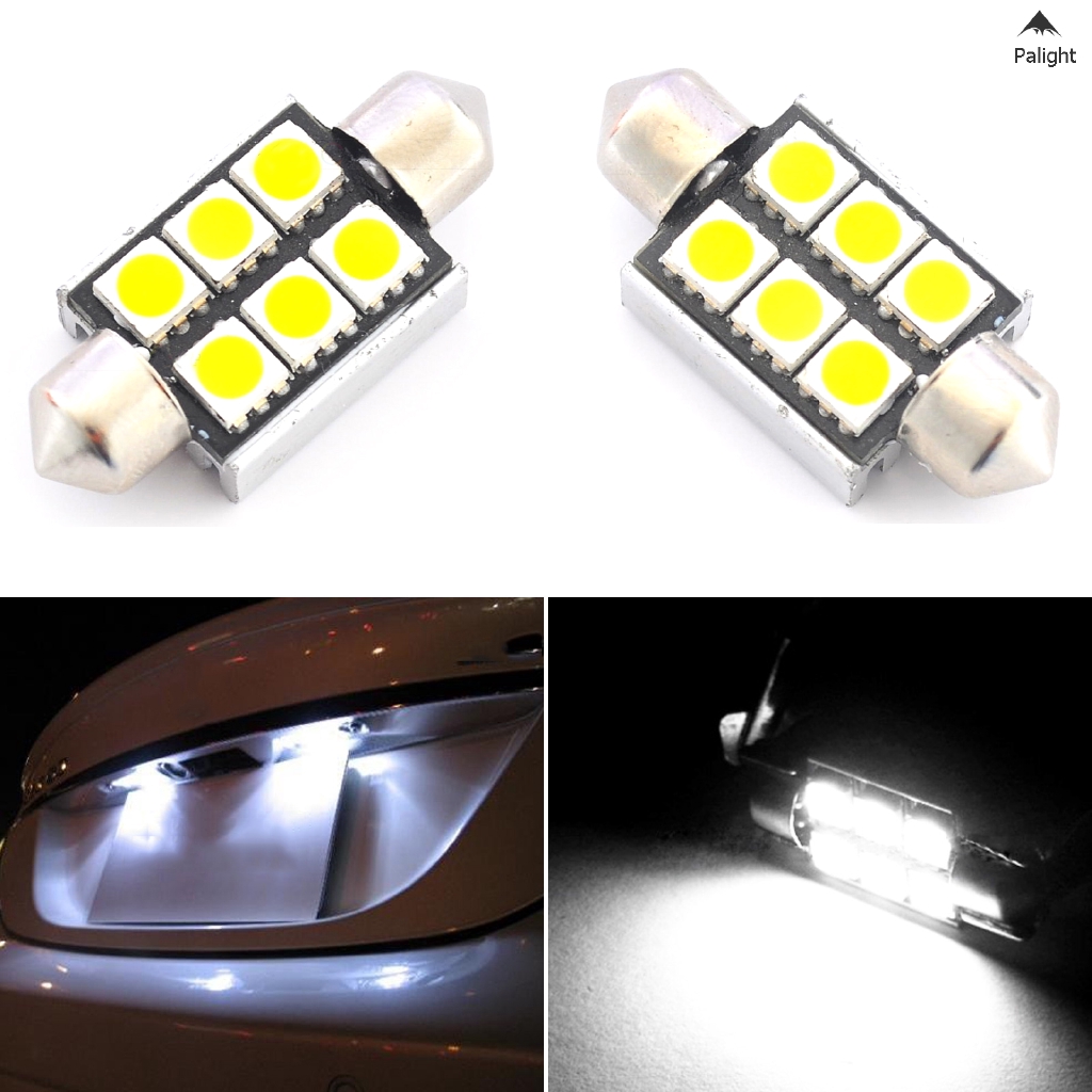 2 đèn LED HID 5050 soi biển số xe & trang trí nội thất xe otô đa năng