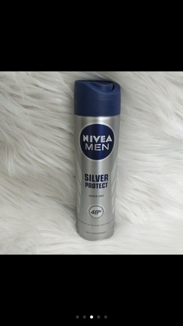 Xịt ngăn mùi NIVEA MEN silver protect phân tử bạc kháng khuẩn (150ml)
