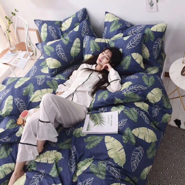 Vải thô mặt lụa lá chuối xanh 1m