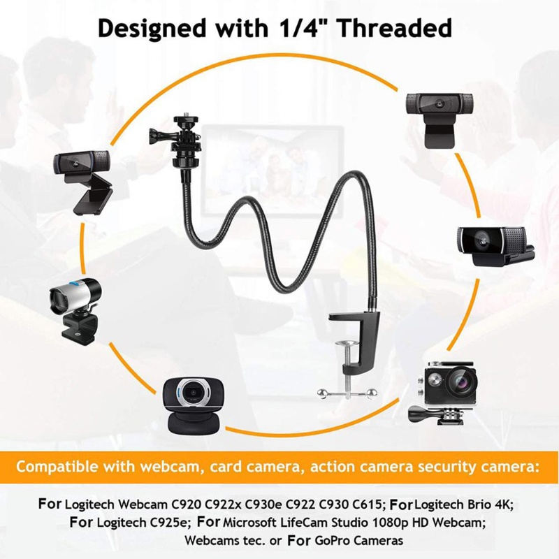 Kẹp Gắn Bàn Chuyên Dụng Cho Máy Tính Logitech Webcam C930e C930 C920 C922x C922 Brio 4K C925e