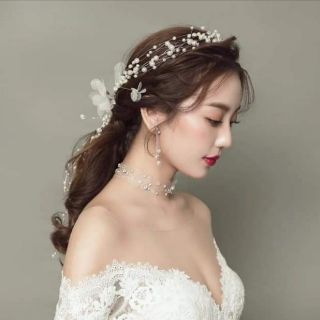 Dây hạt cườm trắng, đỏ, vàng nhạt