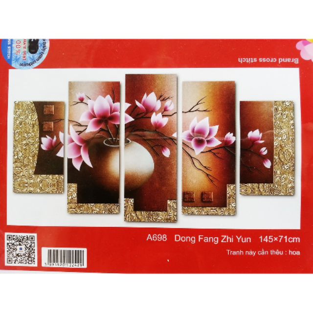 Tranh thêu chữ thập a698(145x71)