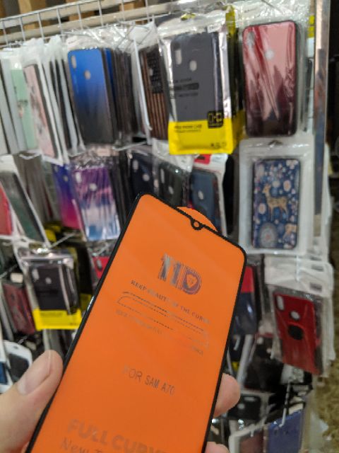 Kính cường lực 11D cho Samsung A70 full màn full keo ôm màn 2.5D chất đẹp