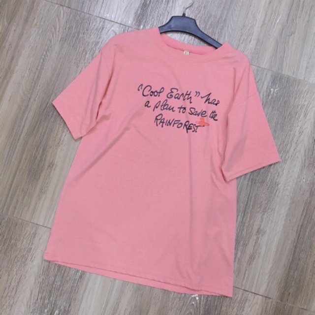 Áo phông hồng chữ cho nữ ( Combo 365k)