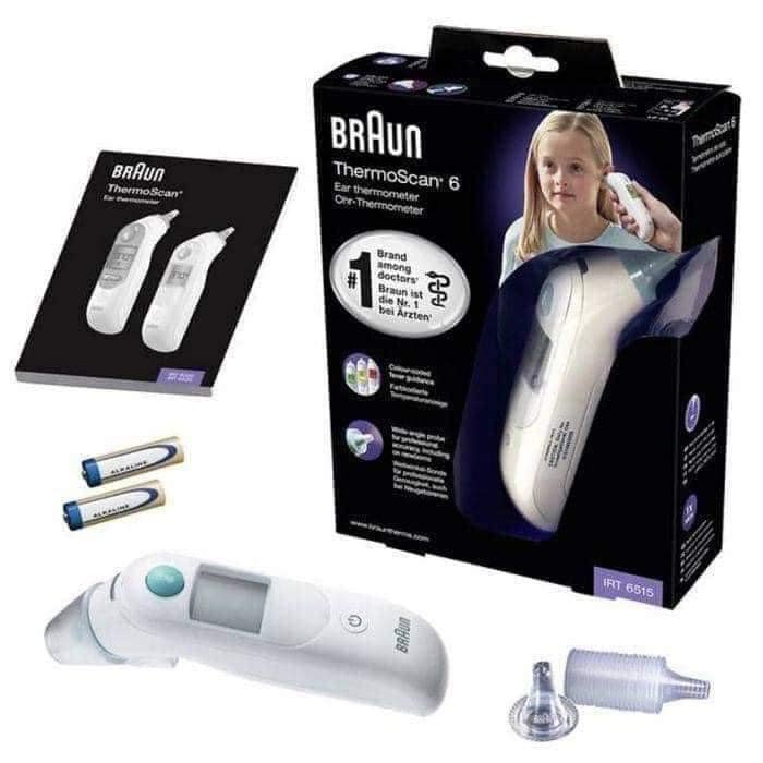 Nhiệt kế hồng ngoại BRAUN IRT 6515 ThermoScan 6 - Hàng Đức Chính Hãng