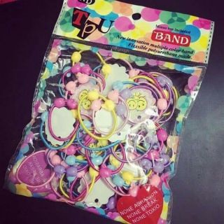 Túi 50 chun buộc tóc cho bé gái