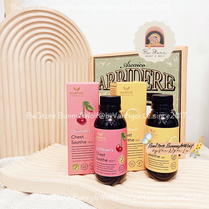 Siro Ho Ngày Harker Herbals Children's Chest Soothe Day 150ml [ Hàng Air - Bw Store ]