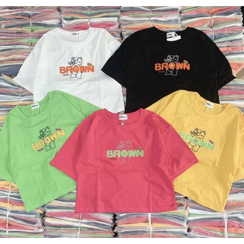 Áo thun croptop chất đẹp phom rộng