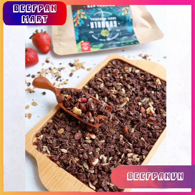 Ngũ Cốc Granola 500g - Red Brick - Ăn Kiêng - Giảm Cân - Vị Ngọt Tự Nhiên Từ Đường Thốt Nốt | BigBuy360 - bigbuy360.vn