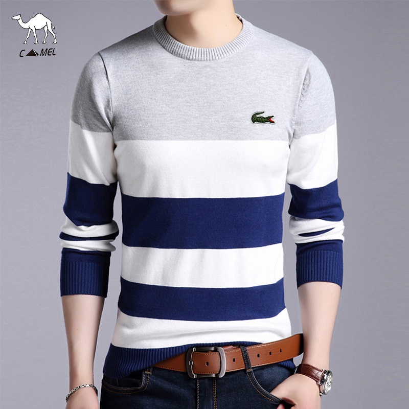 Áo len dài tay phong cách cổ điển cho nam