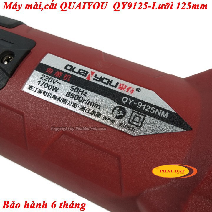 Máy Mài Cắt Đa Năng Cớ Lớn QUAIYOU QY9125 1700W-BH 6 Tháng