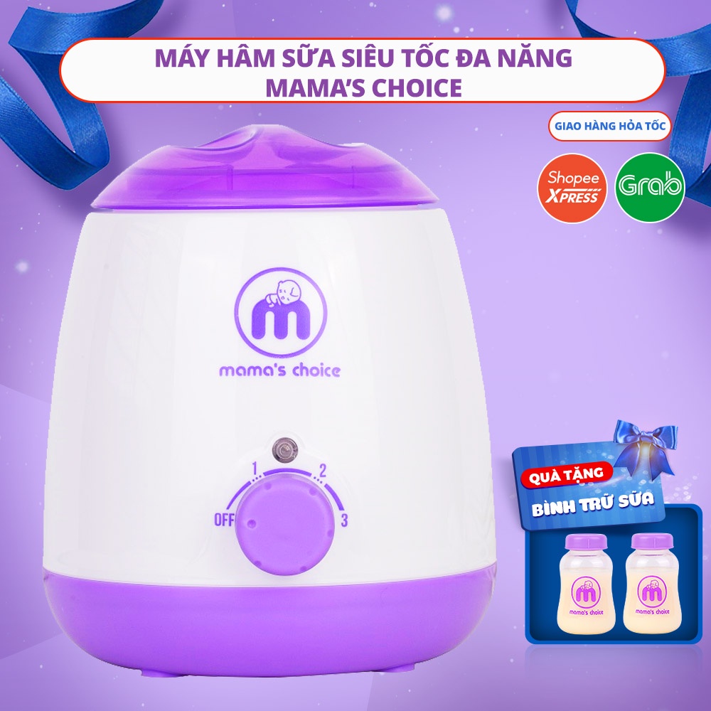 Máy Hâm Sữa Mama’s Choice, Hâm Nóng Sữa Thức Ăn Nhanh và Tiệt Trùng Đồ Dùng Cho Bé, Nhỏ Gọn Dùng Đi Du Lịch, BH 12 Tháng
