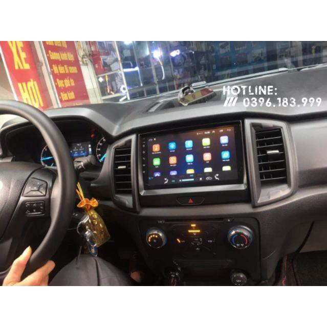 [Giảm giá]  Màn hình Android 10 inch cắm sim 4G cho Ford Ranger 2018-2019 có canbus hiển thị thông tin xe mới 2020