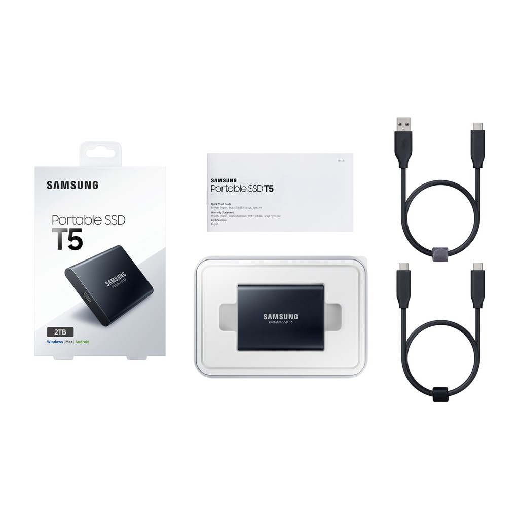 Ổ cứng di động SSD External Samsung T5 2TB USB 3.1 Gen 2 (MUPA2T0B)