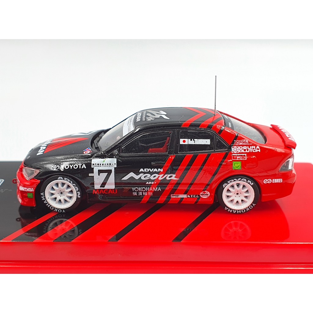 Xe Mô Hình Toyota Altezza Macau Guia Race 2003 Tỉ lệ 1:64 Hãng sản xuất Tarmac Works ( Đỏ Đen )