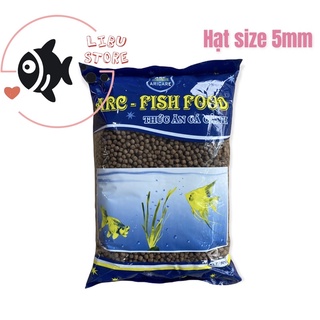 Thức ăn cho cá cảnh aricare hạt size 5mm - 500g