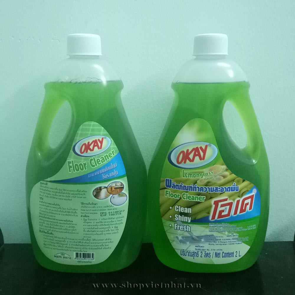 NƯỚC LAU SÀN OKAY THÁI LAN CHAI 2000ML - HÀNG CHÍNH HÃNG