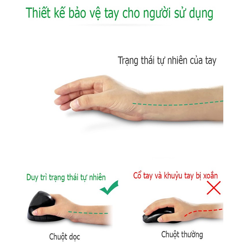 Chuột Đứng Chống Mỏi Tay MS1354