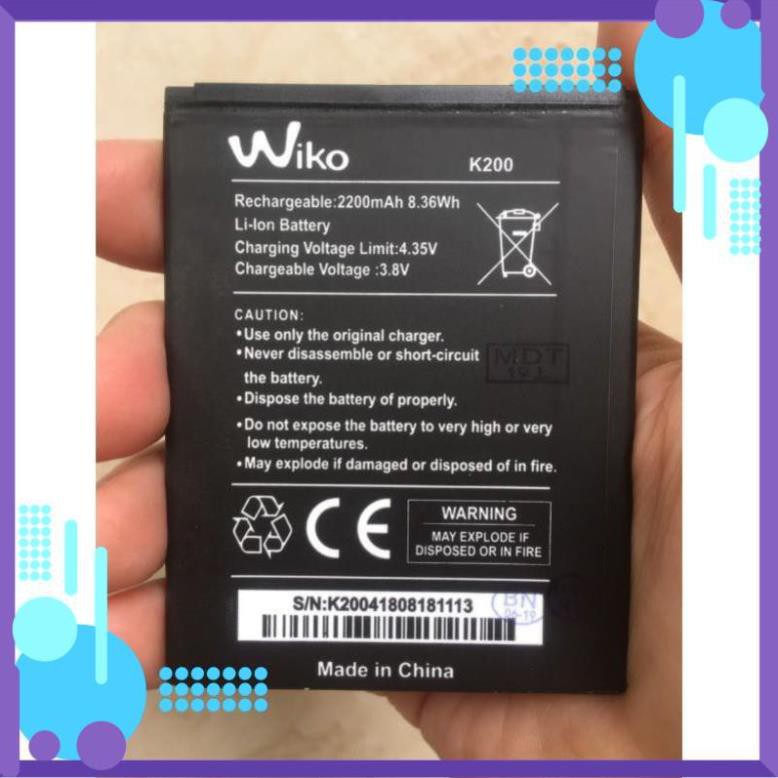 Đẹp rẻ  Pin Wiko Sunny 3 Plus K200 K200AG _Dung Lượng 2200mAh