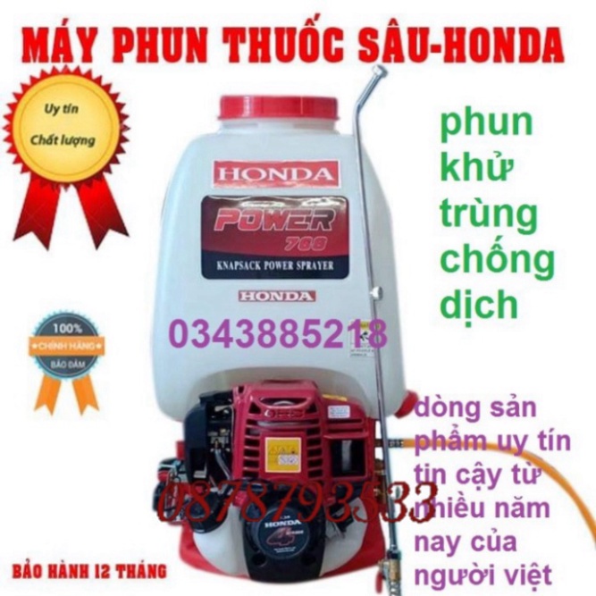 SIÊU RẺ -  Máy phun thuốc sâu, thuốc khử trùng Honda 4 chạy bằng xăng chống dịch