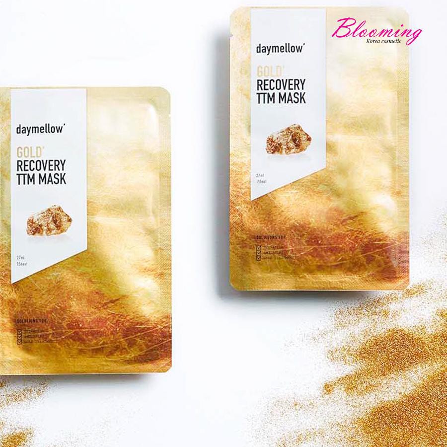 Mặt Nạ Miếng Cải Thiên Nếp Nhăn và Tăng Đàn Hồi Cho da Daymellow Gold Recovery TTM Mask 27ml