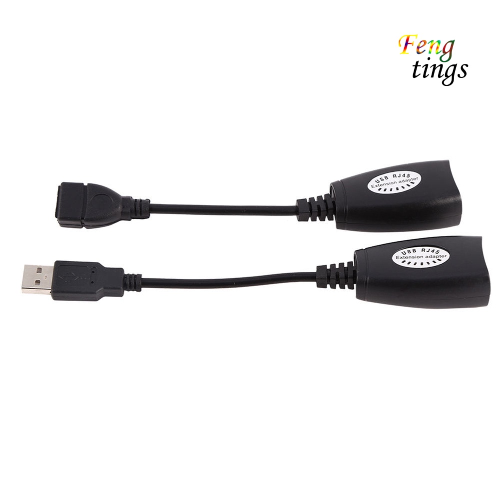 Bộ Cáp Mở Rộng Usb Male Female Sang Cat5 Cat6 Rj45 Lan