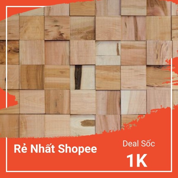 RẺ VÔ ĐỊCH 1K - 1 THANH GỖ THÔNG DECOR TẶNG KÈM GIẤY GIÁP ỐP TƯỜNG TRANG TRÍ NHÀ CỬA