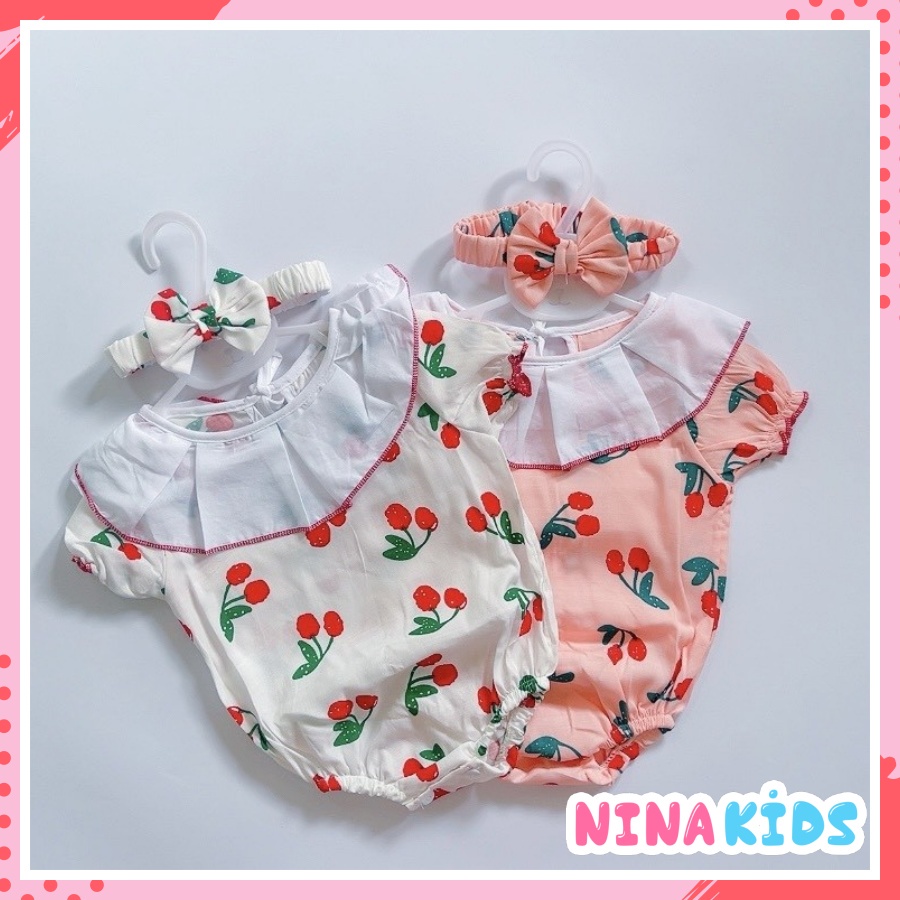 Body cherry cho bé gái sơ sinh 5-12kg