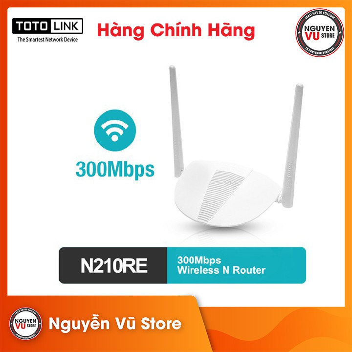 Router Wi-Fi Totolink N210RE Chuẩn N 300Mbps - Hàng Chính Hãng