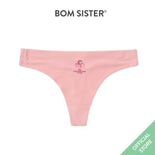 Quần lót lọt khe su đúc ép viền màu trơn lưng cao tới rốn BOM SISTER Q1215
