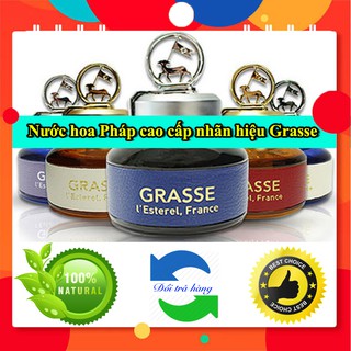 Nước hoa ô tô cao cấp GRASSE, nước hoa Pháp ô tô đủ màu lựa chọn,mùi thơm dịu nhẹ đặc trưng