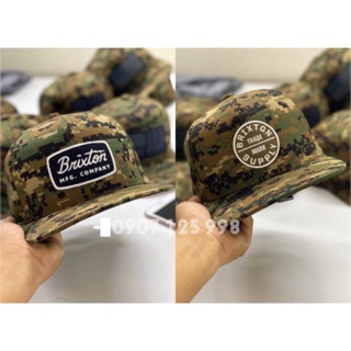 Nón snapback camo BRIXTON, nón hiphop