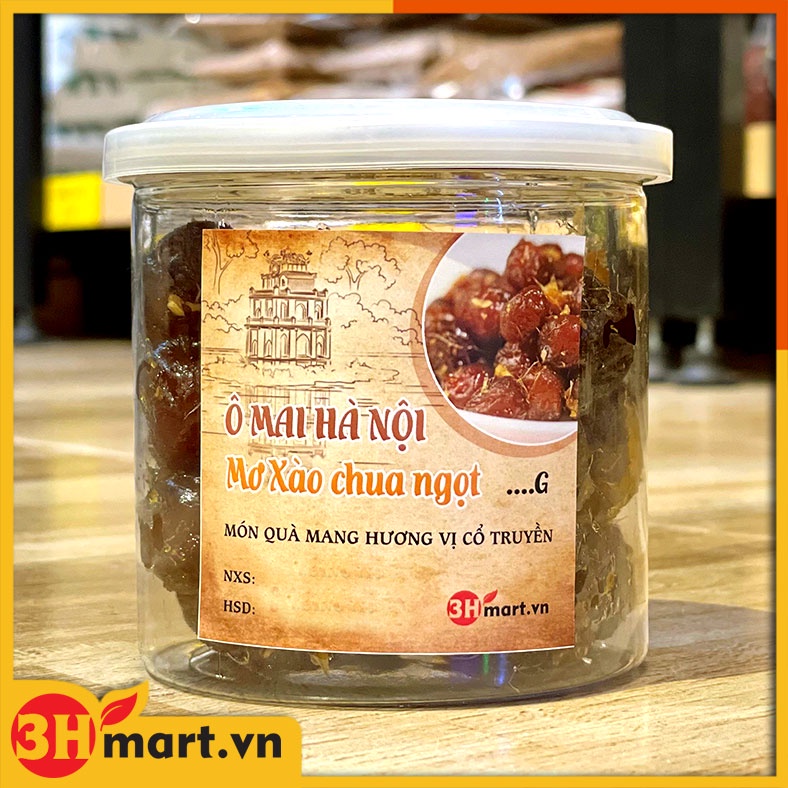 Ô mai mơ xào (hộp 250g)