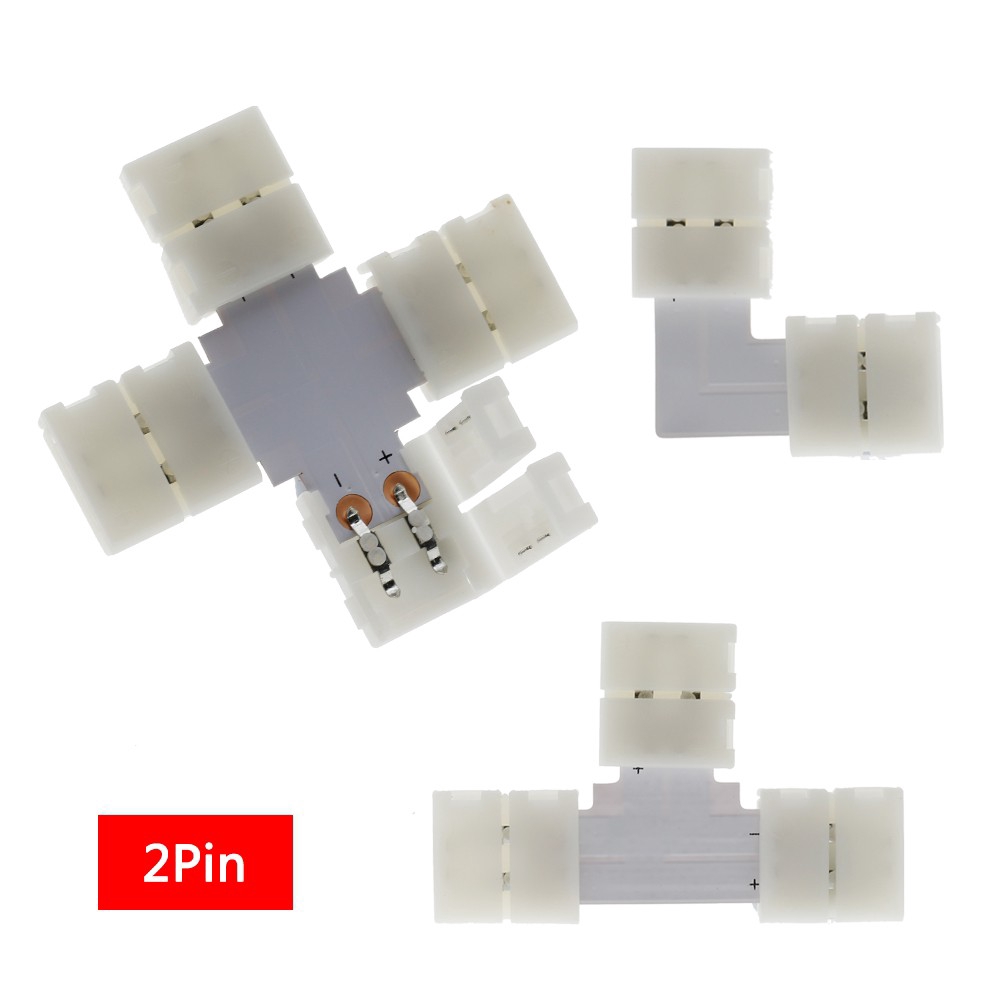 Set 5 đầu nối dải Led 10mm tiện dụng có nhiều loại tùy chọn 2pin 4pin 5pin