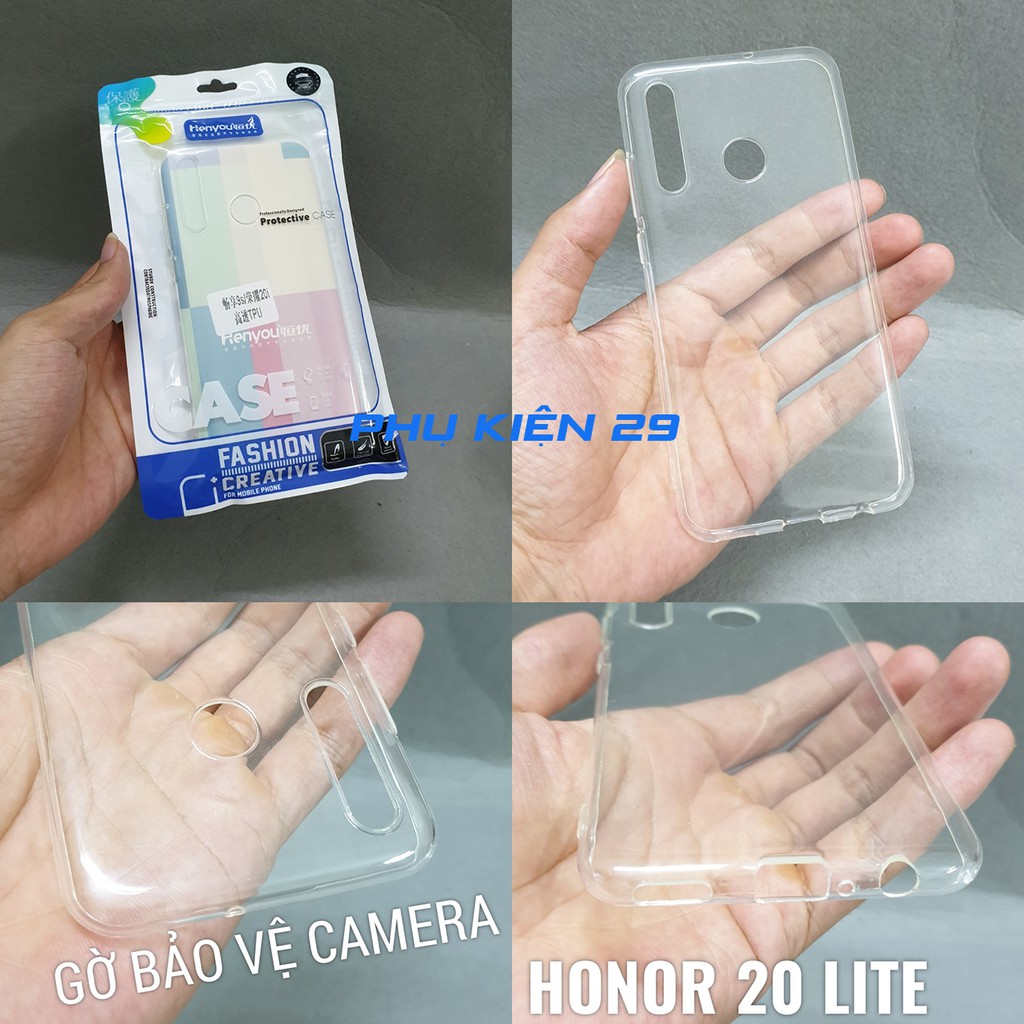 [Huawei Honor 20 Lite] Ốp lưng silicon dẻo cao cấp Henyou